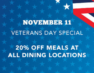 Veterans Day Dining Special