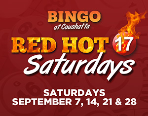 Bingo RED HOT 17 Saturdays