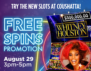Whitney Houston Free Spins Promotion