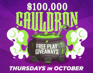 $100,000 Cauldron of Free Play Giveaways