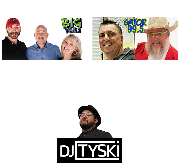 Contest judges include Mike & Scotty In The Morning (Gator 99.5 Lake Charles), CJ, Fast and Renée (BIG 102.1 Lafayette). With DJ & MC TySki.