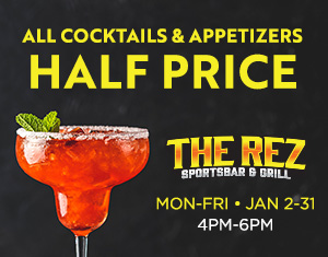 The Rez Sportsbar & Grill Happy Hour Special