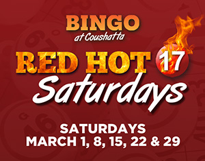 Bingo RED HOT 17 Saturdays