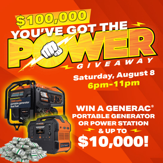 $100,000 You've Got The Power Giveaway